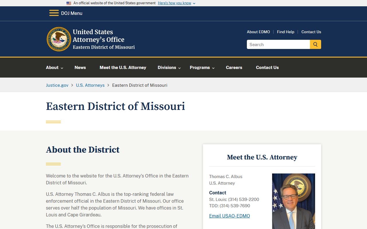 Dent County Circuit Court federal prosecution distinction